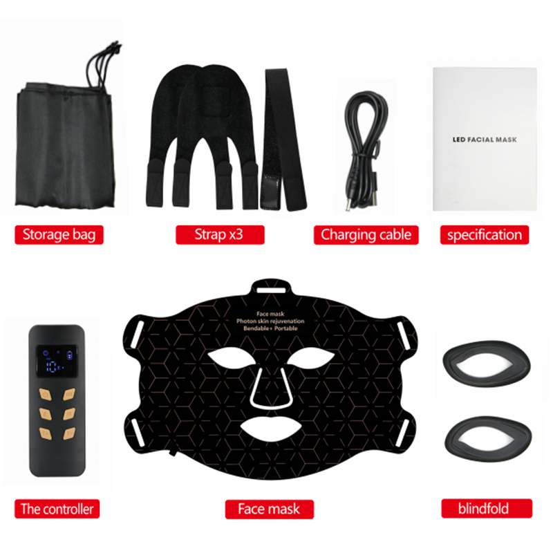 Red Light Therapy Gezichtsmasker MASK-01 | 240 LEDs | 4 Golflengten